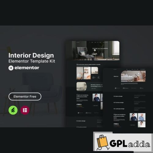 Interia - Interior Design Elementor Template Kit