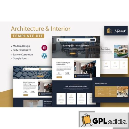 InteriorX - Interior Design Elementor Template Kit