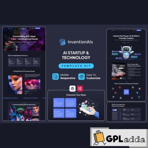 InventionAIs - AI Startups & Technology Elementor Template Kit