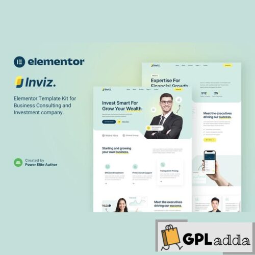 Inviz - Business Consulting & Investment Elementor Template Kit