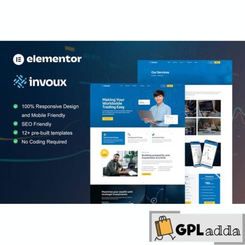 Invoux - Trading & Investment Elementor Pro Template Kit