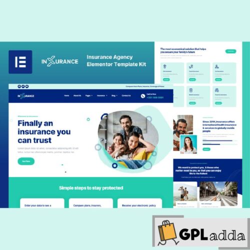 Inxurance - Insurance Agency Elementor Pro Template Kit
