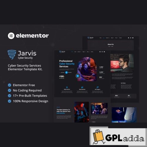 Jarvis - Cyber Security Services Elementor Template Kit