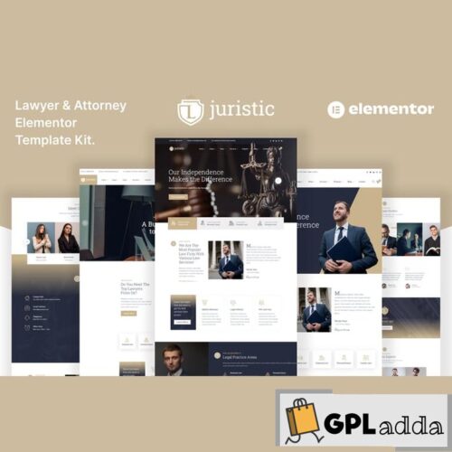 Juristic - Lawyer Attorney & Law Firm Elementor Template Kit