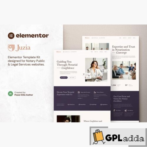 Juzia - Notary Public & Legal Services Elementor Template Kit