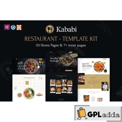 Kababi - Restaurant Elementor Template Kit