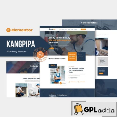 Kangpipa - Plumbing Services Elementor Template Kit