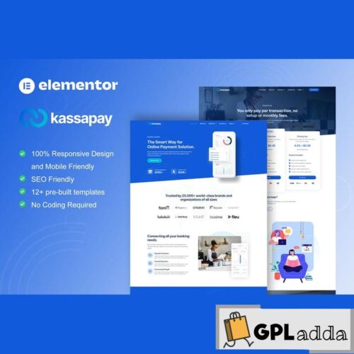 KassaPay - Online Payment Gateway Elementor Template Kit