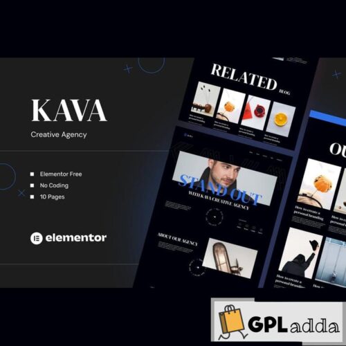 Kava - Creative Agency Elementor Template Kits