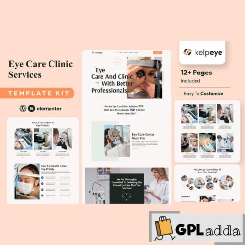 Kelpeye - Optometrist & Eye Care Elementor Template Kit