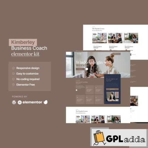 Kimberley - Business Coaching Elementor Template Kit