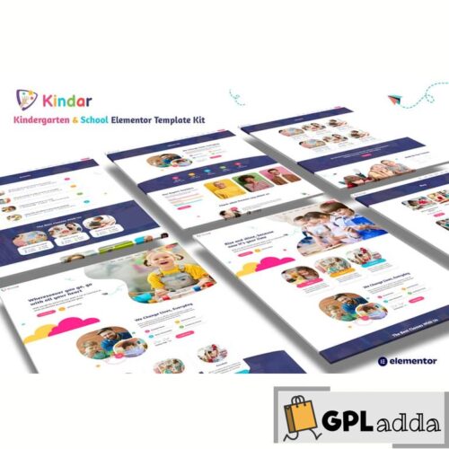 Kindar - Kindergarten & School Elementor Template Kit