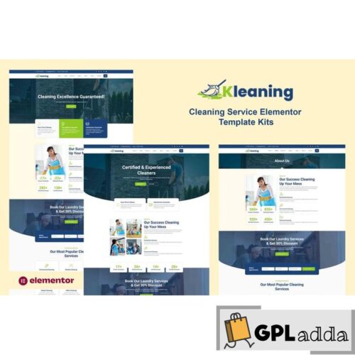 Kleaning - Cleaning Service Elementor Pro Template Kit