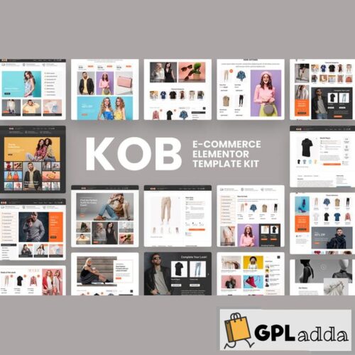 Kob - E-Commerce Elementor Pro Template Kit