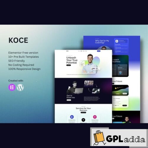 Koce - Life Coach & Motivator Elementor Template Kit