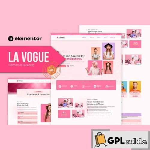 La Vogue - Feminine Business Elementor Template Kit