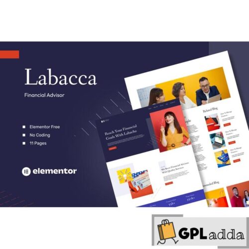 Labacca - Financial Advisor Elementor Template Kit