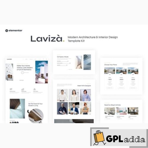 Laviza - Modern Architecture & Interior Design Template Kit