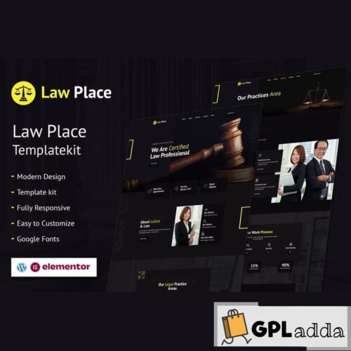 Law Place - Legal and Law Firm Elementor Template Kit