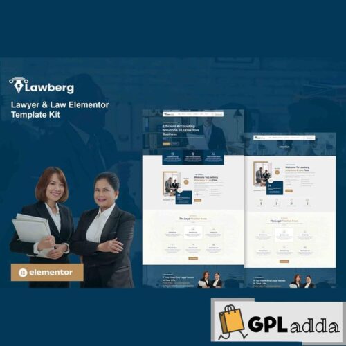 Lawberg - Lawyer & Legal Firm Elementor Template Kit