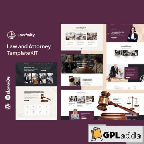 Lawfinity - Law & Attorney Elementor Template Kit