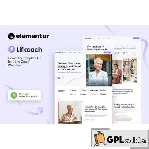 Lifkoach - Life Coach & Mentor Elementor Template Kit