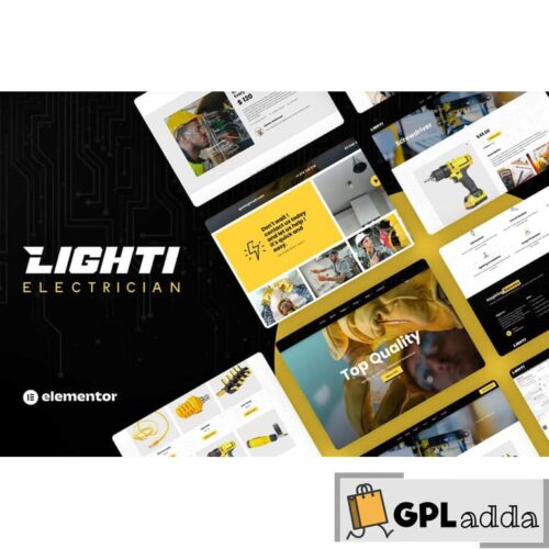 Lighti - Electrician Elementor Pro Template Kit