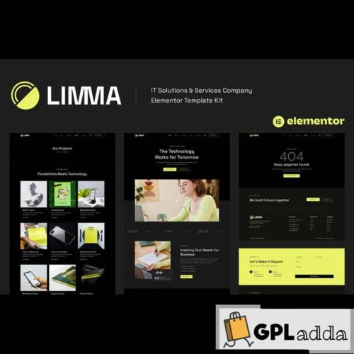 Limma - IT Solutions & Services Company Elementor Template Kit