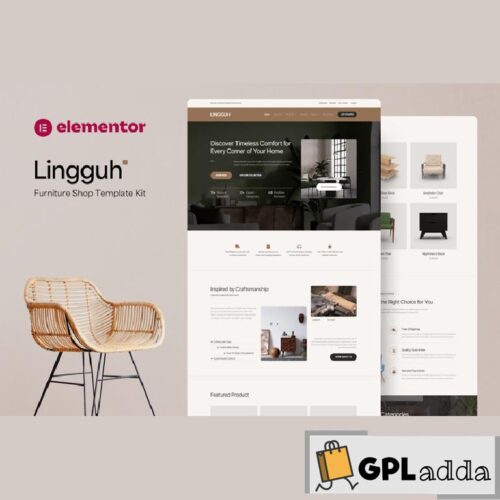 Lingguh - Furniture Ecommerce Elementor Template Kit