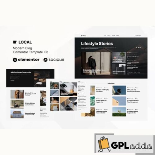 Local - Modern Blog & Magazine Elementor Template Kit