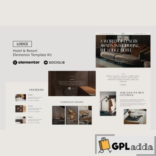 Lodge - Hotel & Resort Elementor Template Kit