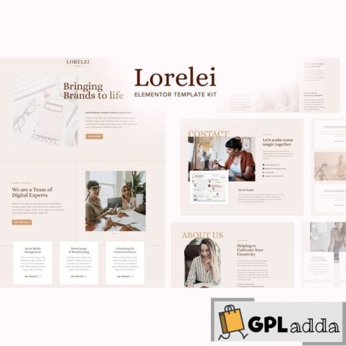 Lorelei - Feminine Business Elementor Template Kit