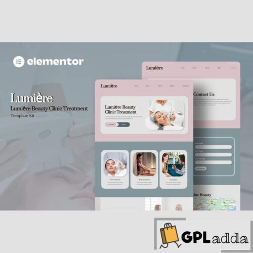 Lumiere - Beauty Clinic Treatment Elementor Template Kit