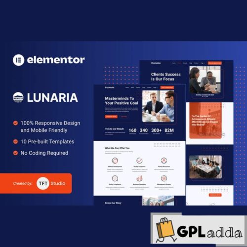 Lunaria - Multipurpose Business Elementor Template Kit