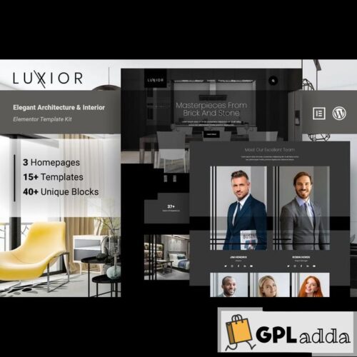 Luxior - Architecture & Interior Elementor Template Kit