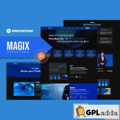 Magix - Saas & Tech Company Elementor Template Kit