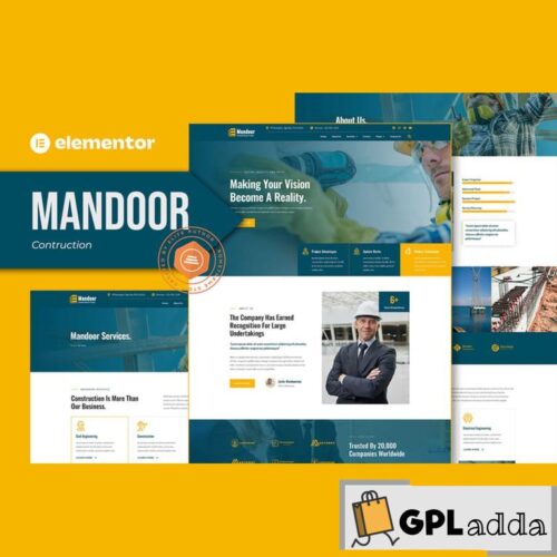 Mandoor - Construction Elementor Pro Template Kit