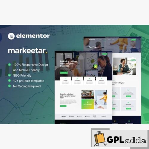 Markeetar - Digital Marketing Agency Elementor Pro Template Kit