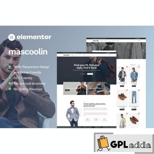 Mascoolin - Fashion Store Elementor Template Kit