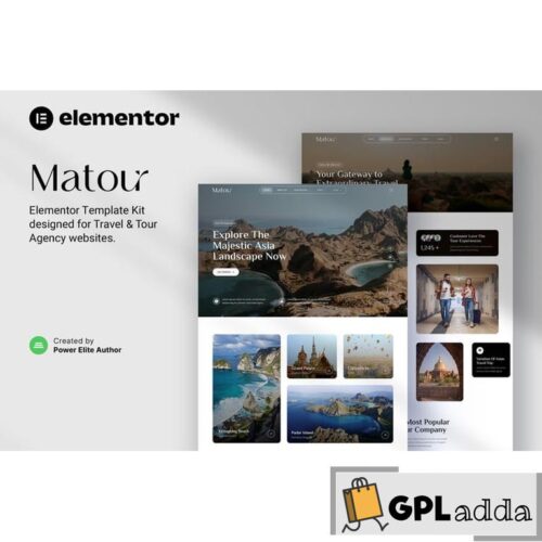 Matour - Tour & Travel Agency Elementor Template Kit