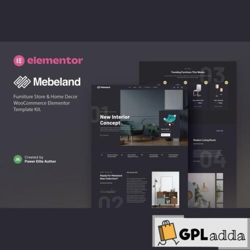 Mebeland - Furniture Store Elementor Pro Template Kit