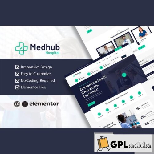 MedHub - Hospital & Medical Elementor Template Kit