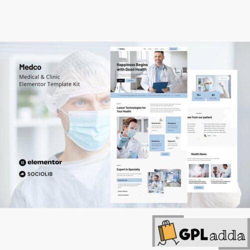 Medco - Medical Clinic & Hospital Elementor Template Kit