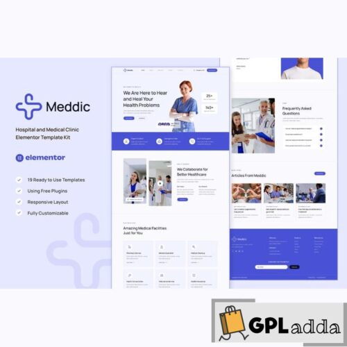 Meddic - Hospital and Medical Clinic Elementor Template Kit