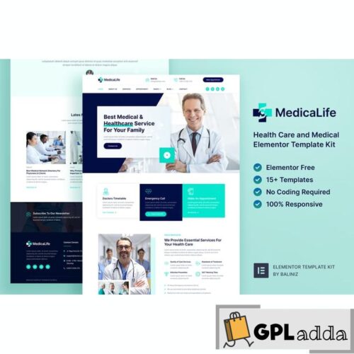 MedicaLife - Health Care & Medical Elementor Template Kit