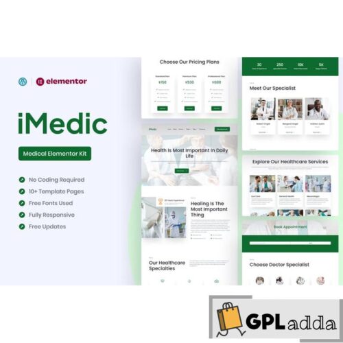 Medicly - Medical Elementor Pro Template Kit