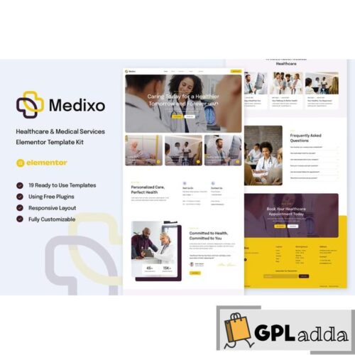 Medixo - Healthcare & Medical Services Elementor Template Kit