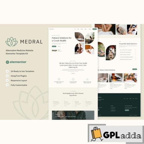 Medral - Alternative Medicine Website Elementor Template Kit