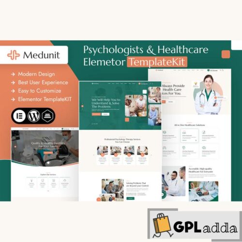 Medunit - Psychologists & Health Care Elementor Template Kit