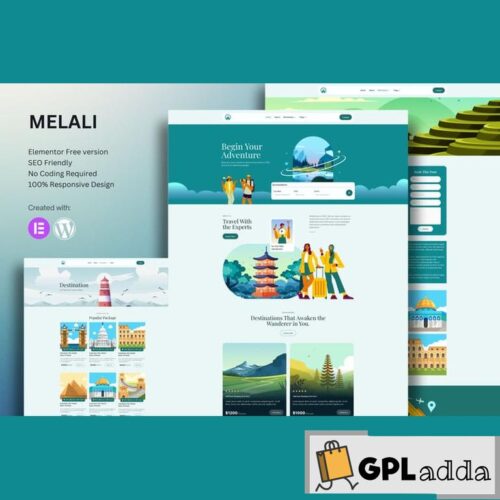 Melali - Tour & Travel Agency Elementor Template Kit